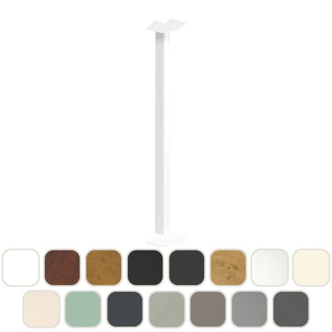 Double-Ended Standard UPVC Fascia & Capping Board 90° Internal Joint Trim - 450mm