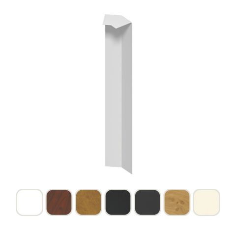 Standard UPVC Fascia & Capping Board 135° External Joint Trim - 300mm