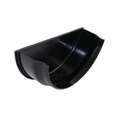 Aquaflow UPVC Half Round Guttering Internal Stop End - 112mm x 51mm