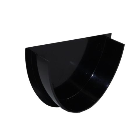 Aquaflow UPVC Universal XL Half Round Guttering Internal Stop End - 114mm x 71.5mm