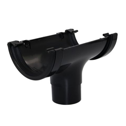 Aquaflow  UPVC Half Round Guttering Running Outlet - 112mm x 51mm
