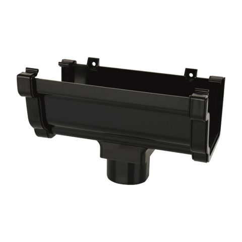 Aquaflow UPVC Ogee Guttering - Running Outlet - 128mm x 88mm Aquaflow UPVC Ogee Guttering - Running Outlet - 128mm x 88mm