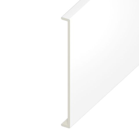 Box End Standard UPVC Fascia Capping Board - Smooth White (1250mm x 450mm x 9mm)