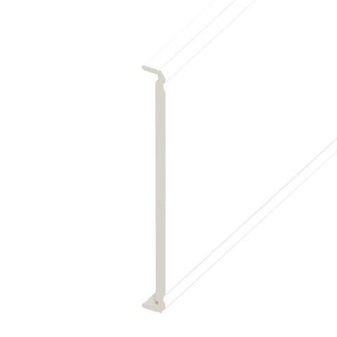 Box End Ogee UPVC Fascia Board - Smooth White (1250mm x 400mm x 18mm)
