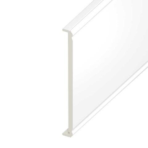 Double-Ended Ogee UPVC Fascia Capping Board - Smooth White (1250mm x 404mm x 9mm)