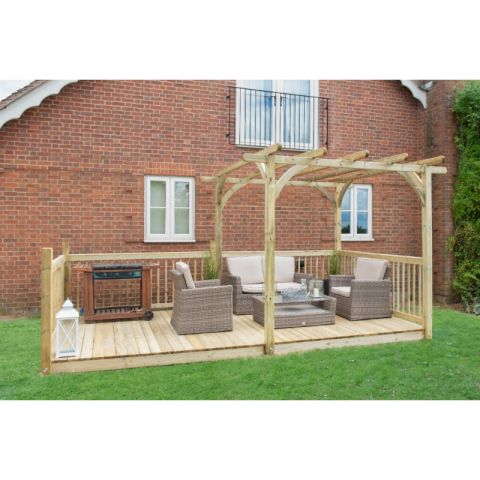 Forest Garden - Ultima Pergola and Patio Decking Kit