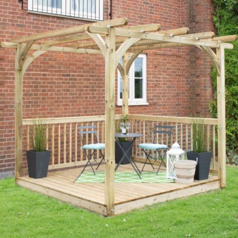 Forest Garden - Ultima Pergola and Patio Decking Kit