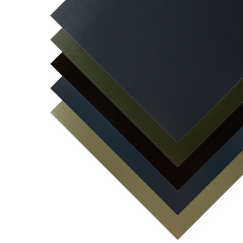 PVC Plastisol Coated Flat Steel Sheets - 0.5mm / 0.7m