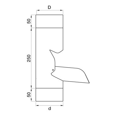 Lindab Steel Guttering - Manual Diverter - Magestic Galvanised