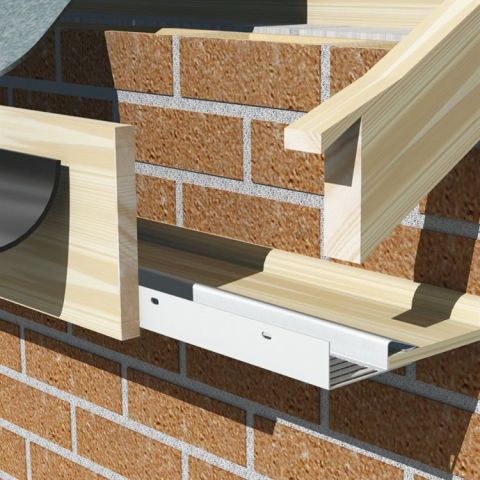 Manthorpe 25mm Continuous Soffit Vent - 28mm x 80mm x 2440mm (Pack of 10)