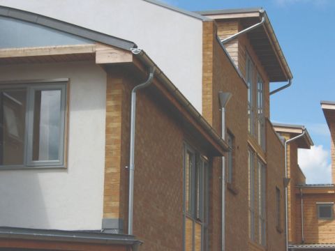 Lindab Steel Guttering - Half Round Gutter - Magestic Galvanised