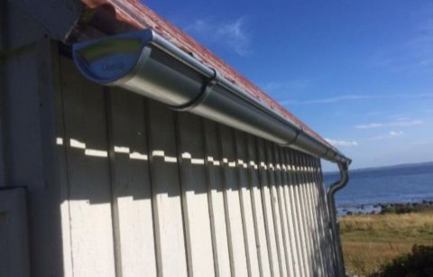 Lindab Steel Guttering - Self-Locking Stop End - Magestic Galvanised