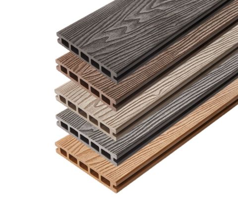 Triton - Dual-sided Hollow Composite Decking Board - 148mm x 25mm
