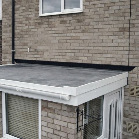 Classic Bond - EPDM Rubber Porch Roof Kit with Trims