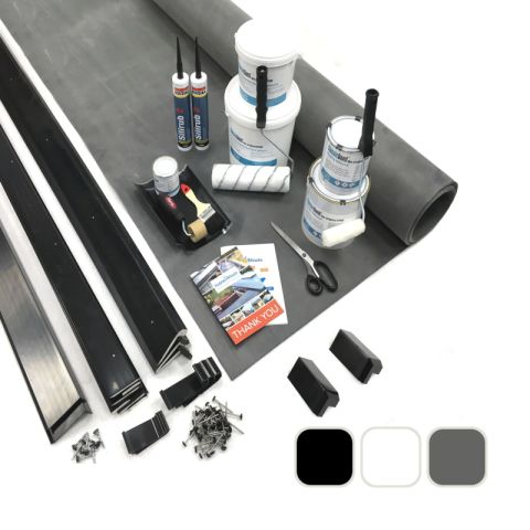 Classic Bond - EPDM Rubber Flat Roof Kit with Trims