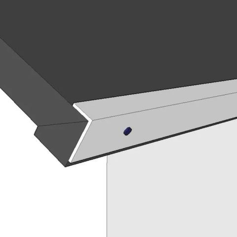 Shed Cover - Metal Edge Trim (25mm x 50mm x 2000mm)