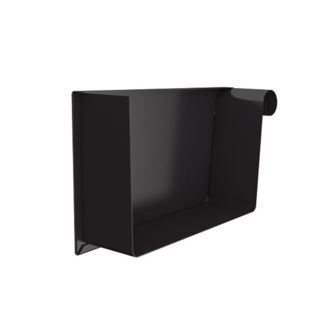 Lindab Steel Guttering - 140mm Right Hand Rectangular Stop End