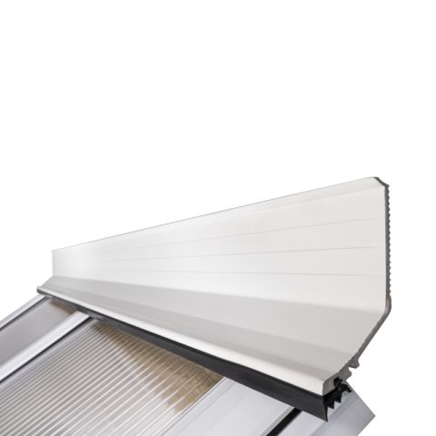 Solstice Aluminium Lean-To Flashing Trim - 3000mm (White) Solstice Aluminium Lean-To Flashing Trim - 3000mm (White)