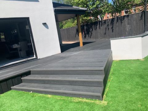 Triton - Dual-sided Hollow Composite Decking Board - 148mm x 25mm