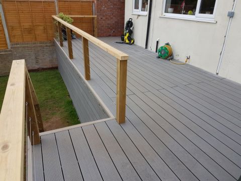 Triton - Dual-sided Hollow Composite Decking Board - 148mm x 25mm