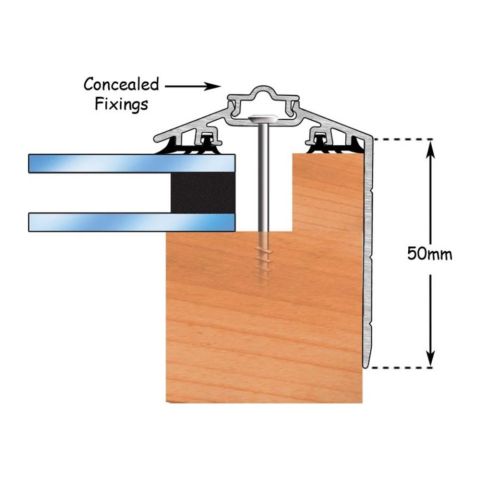Storm Capex 50 Gable End Finishing Profile Glazing Bar