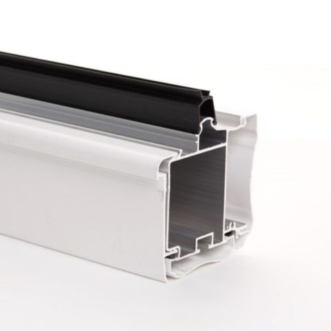 Poly X Aluminium Roof Glazing Eavesbeam - White