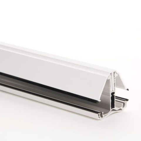 Poly X Economy Self Supporting Aluminium Glazing Bar - White