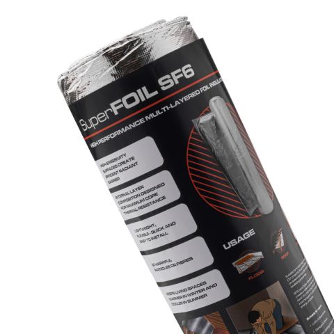 SuperFOIL SF6 Multi-layer Foil Insulation - 30mm x 1200mm x 10m