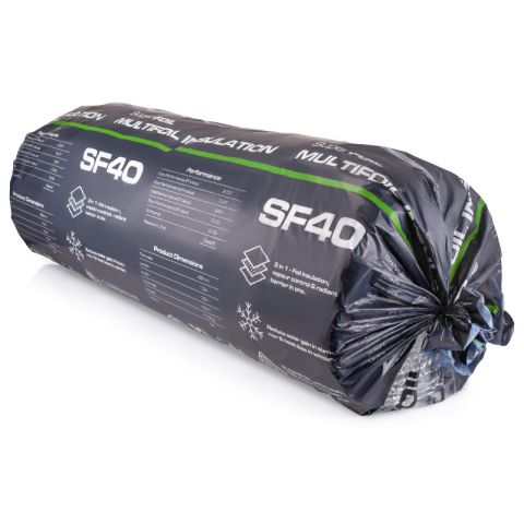 SuperFOIL SF40 Multi-layer Foil Insulation - 65mm x 1500mm x 10m