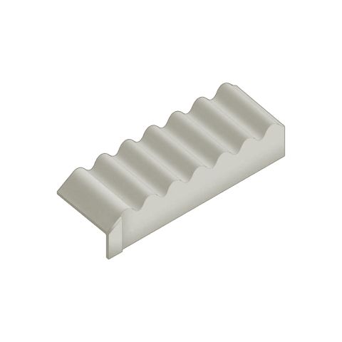 Swisspearl Big Six Fibre Cement Eaves Closure - 1086mm (Natural Grey)