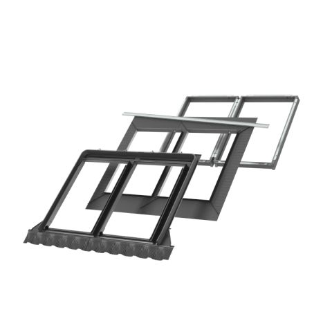 VELUX EKW 2021M Coupled Flashing Set - 100mm Gap - Up to 120mm Profiled Tiles VELUX EKW 2021M Coupled Flashing Set - 100mm Gap - Up to 120mm Profiled Tiles