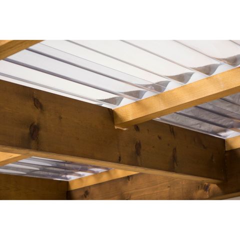 Vistalux 1.1mm PVC Corrugated Sheet - ASB 3in Heavy Duty - Clear