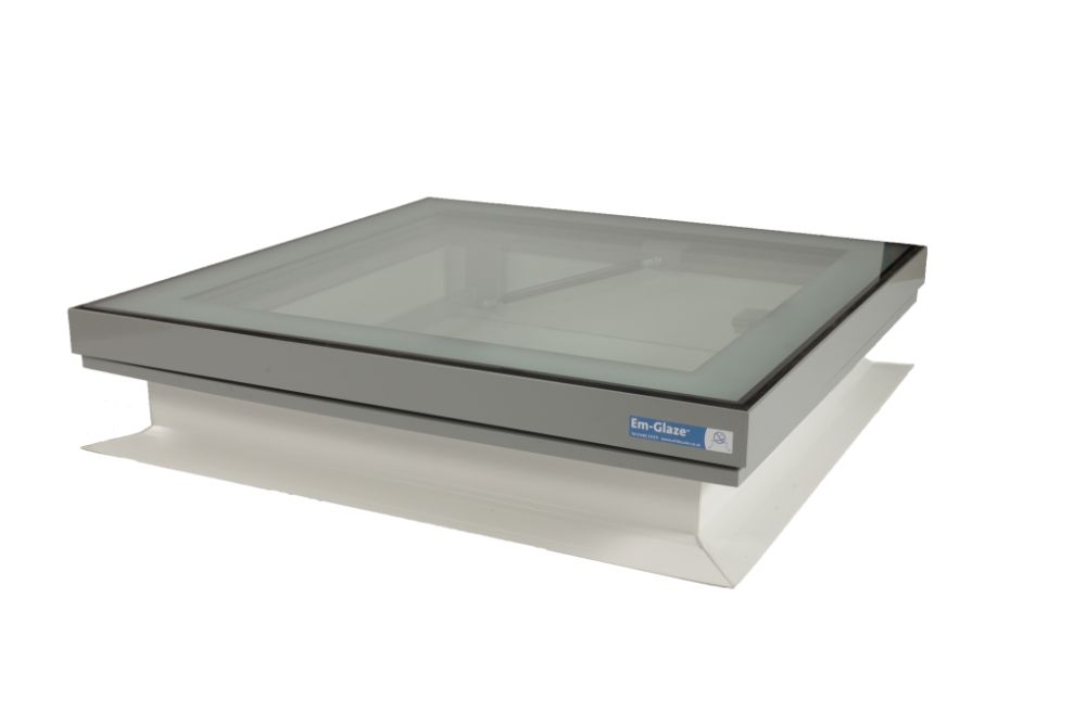 Em-Glaze Flat Glaze Skylight with 150mm PVC Vertical Upstand - Rectangle
