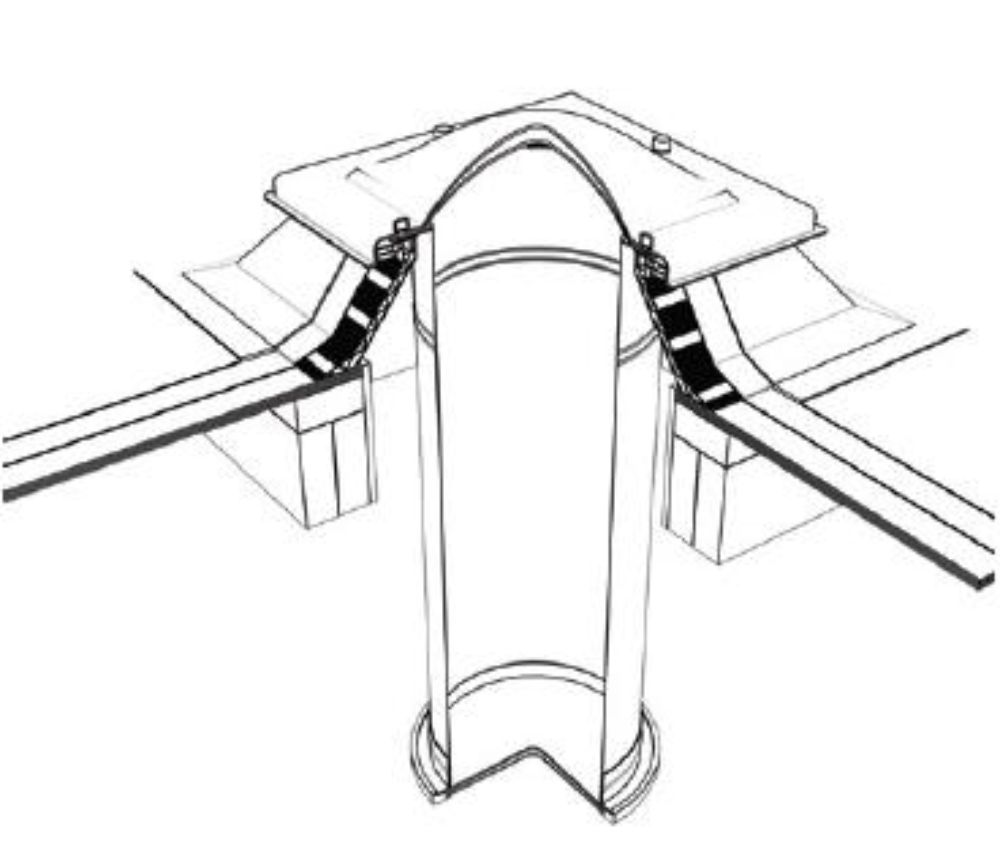 Em-Tube Flat Roof Sun Tunnel with PVC Upstand and Flexible Tubes