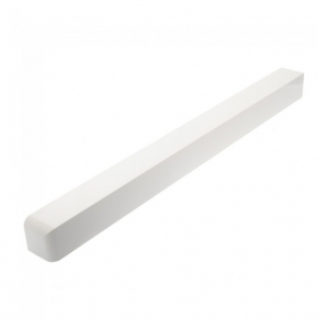 Freefoam - Double Ended Plain Fascia Corner - 600mm - White