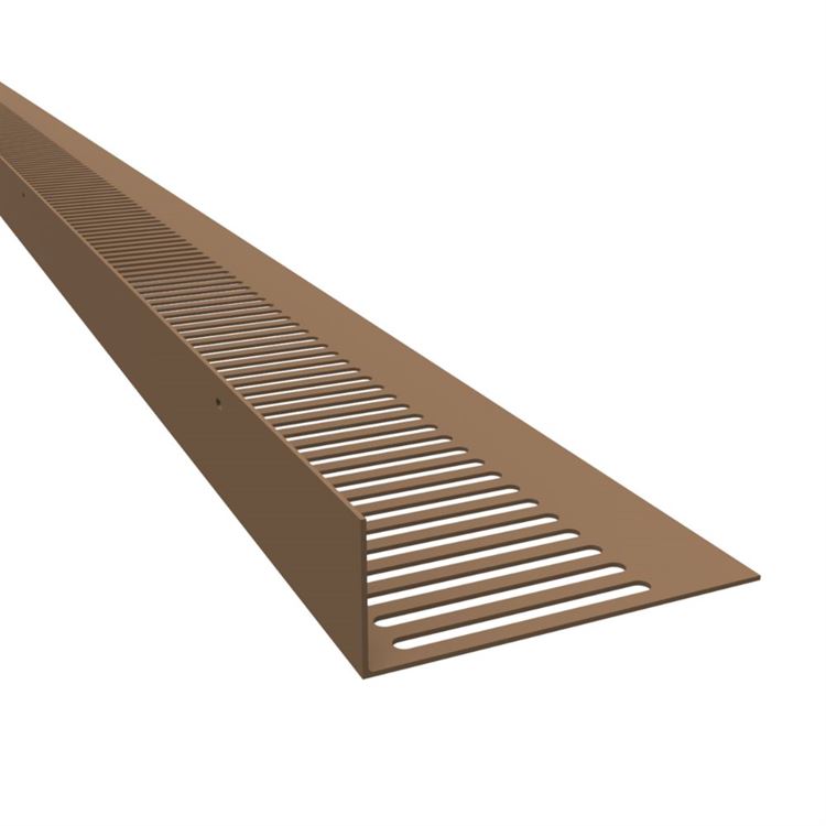 Manthorpe 25mm Flat Roof Soffit Vent Brown (x10)