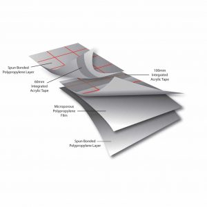 Easy-tim Grafter Integrate - Lightweight Felt Breather Membrane with Acrylic Taping - 99gsm