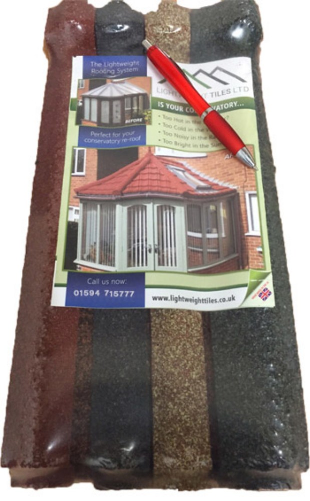 Lightweight Tiles - Roof Tile Sample Pack - Multicolour