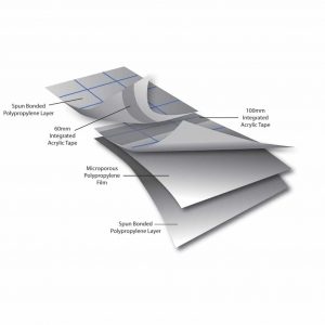 Easy-trim Master Integratet - Lightweight Felt Breather Membrane with Acrylic Taping - 99gsm