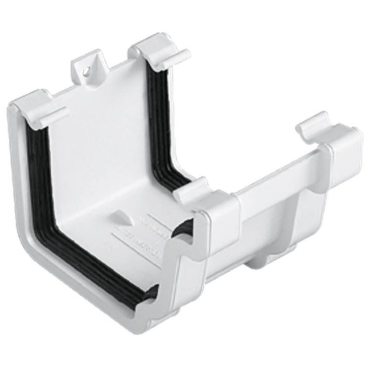 UPVC Universal Plus Squareline Guttering - Union Bracket - 128mm x 88mm