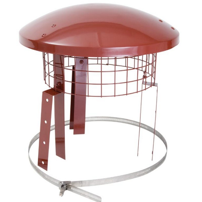Eathernware Rain Top Chimney Birdguard - 150mm to 200mm - Terracotta