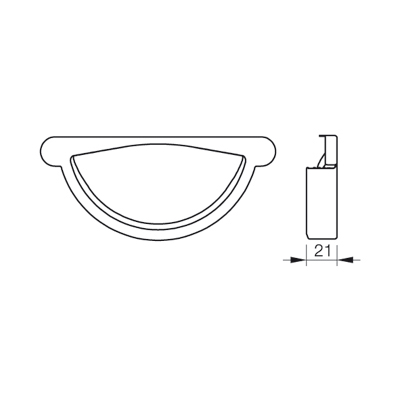 Lindab Steel Guttering - Self-Locking Stop End - Magestic Galvanised