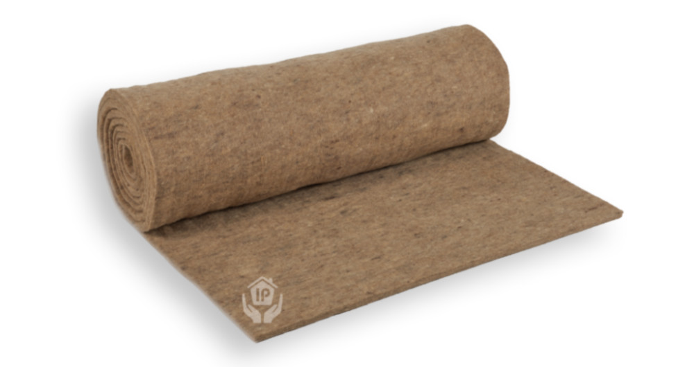 SheepWool SilentWool 100% Natural Carpet Underlay - 10m x 1000mm x 9mm