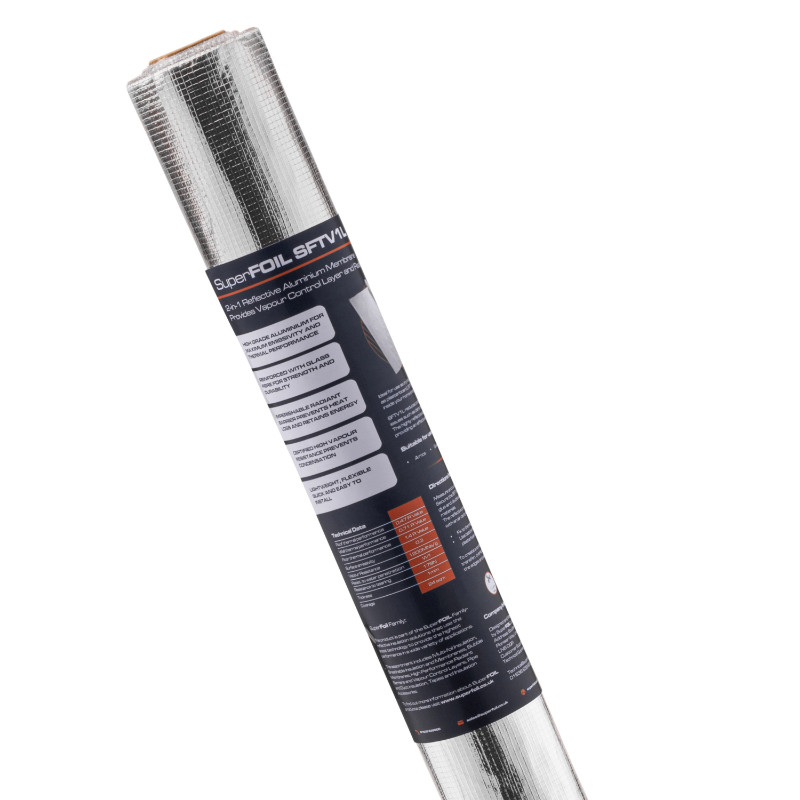 SuperFOIL SFTV L1 Thermal, Vapour and Air Tightness Barrier - 1200mm x 20m