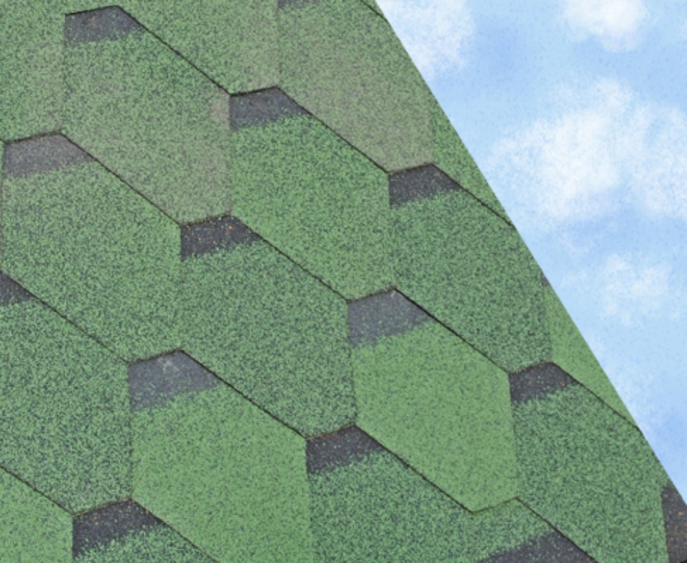Superior Products Hexagonal Bitumen Roof Shingles - 3m2 (Shadow Green)