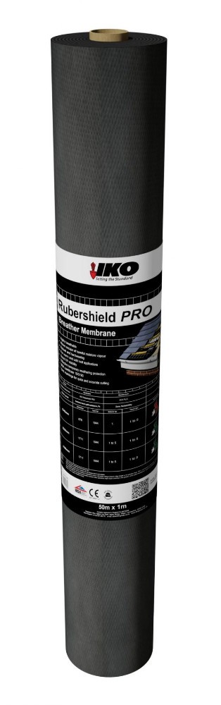 IKO Rubershield Pro 140gsm Breather Membrane - 50m