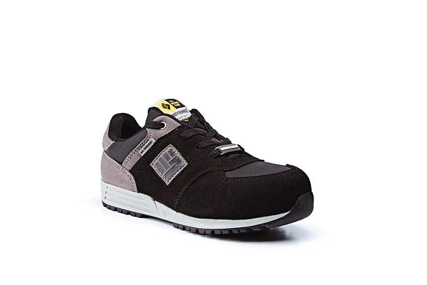 Rugged Terrain - Air Tubeless Safety Trainers (S3 SRC ESD) - Black/Grey Nubuck