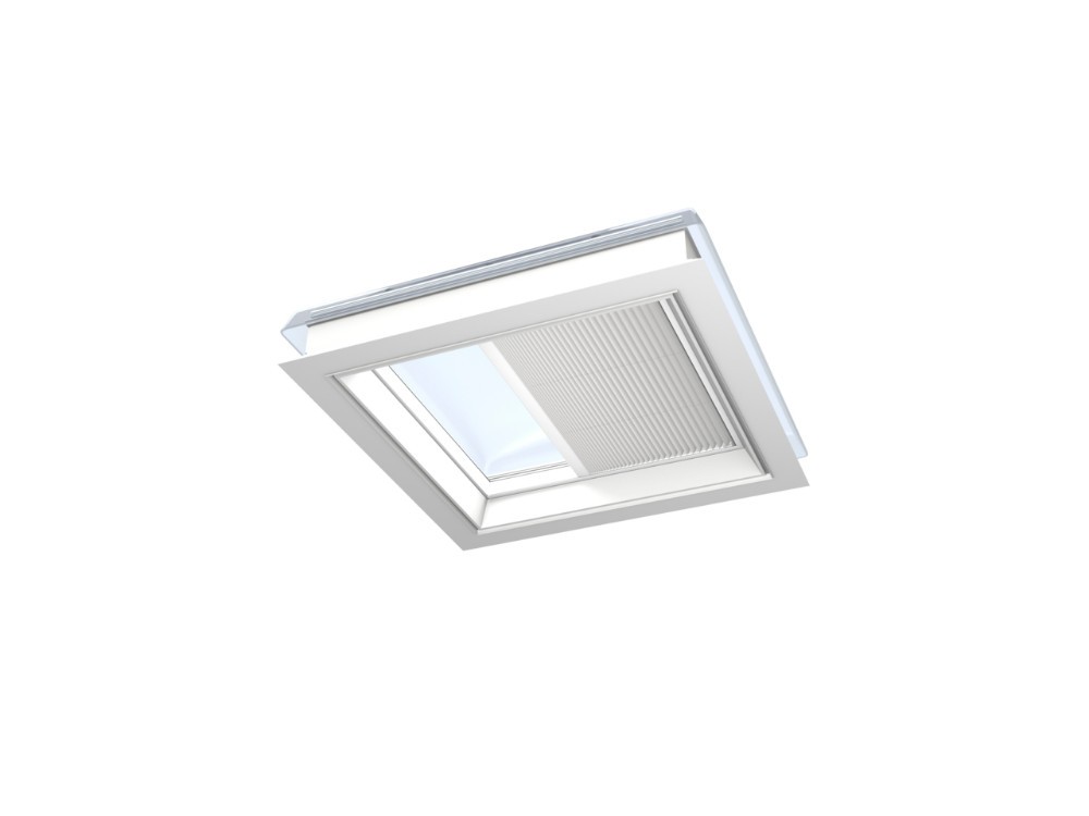VELUX FMG Electric Translucent Pleated Blind for CVU/CFU Flat Roof Windows