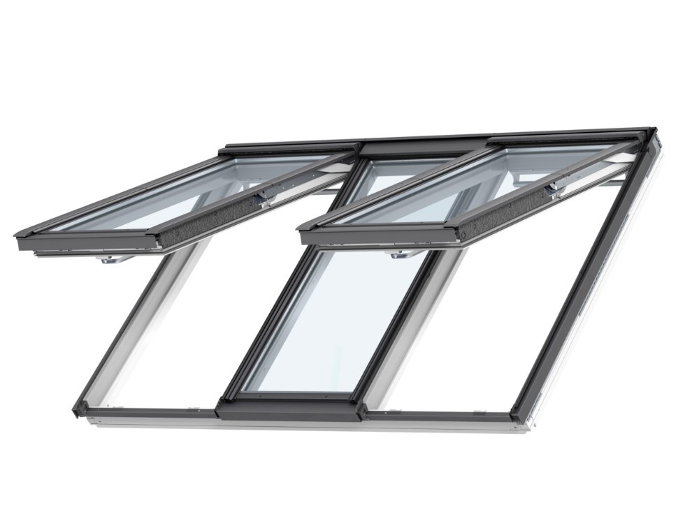 VELUX GPLS FFKF06 3-in-1 Manual Top Hung Roof Window - 188x118cm