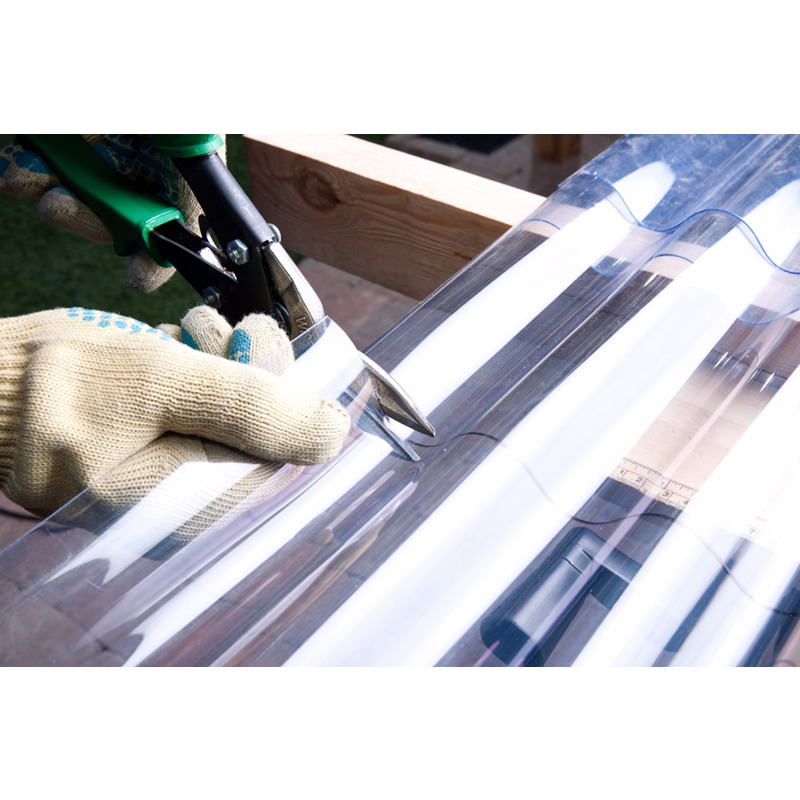 Vistalux 1.3mm PVC Corrugated Sheet - ASB 3in BS Superweight - Clear